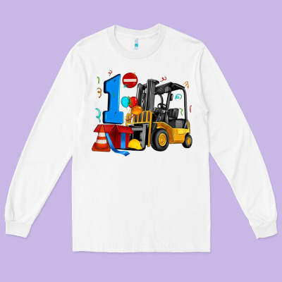 Forklift Birthday One Long Sleeve Tee Designed By Artiststas