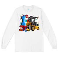 White forklift birthday one Long Sleeve Tee - Artiststas