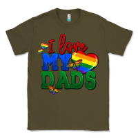 Army Green I love my dads Classic Tee - FaDigitalArtStudio