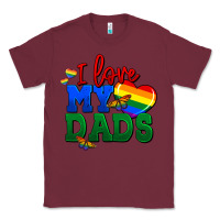 Burgundy I love my dads Classic Tee - FaDigitalArtStudio