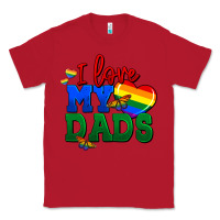 Red I love my dads Classic Tee - FaDigitalArtStudio