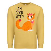Antique Gold I Am Good Kittiy Premium Sweatshirt - Bettercallsaul