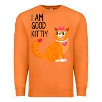 Carrot I Am Good Kittiy Premium Sweatshirt - Bettercallsaul