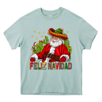 Arona Feliz Navidad Santa With Cactus Heavy Core Tee - BundleAndBundleShop