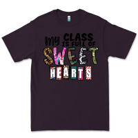 Plum my class ısfull of sweet hearts Premium Tee - CowhideDigitalArt