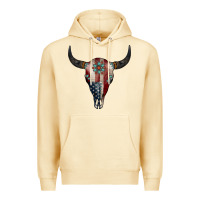 Pina Colada American Bull Skull Gemstone Premium Hoodie - Jasminsmagicworld