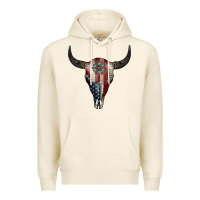 Tofu American Bull Skull Gemstone Premium Hoodie - Jasminsmagicworld