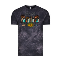 Cloud Black blessed nana Vintage Tee - CowhideDigitalArt