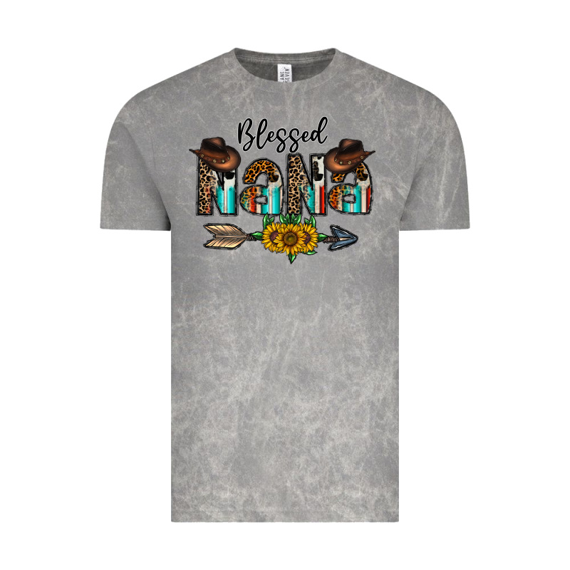 Blessed Nana Vintage Tee by CowhideDigitalArt | Teevron