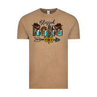 Vintage Coffee blessed nana Vintage Tee - CowhideDigitalArt