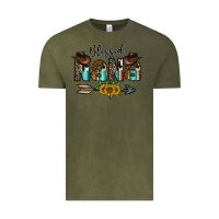 Vintage Olive blessed nana Vintage Tee - CowhideDigitalArt