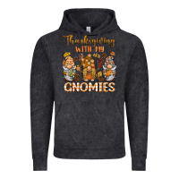 Vintage Black thanksgiving with my  gnomies Vintage Hoodie - BarkalooDesign