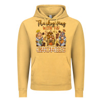 Vintage Mustard thanksgiving with my  gnomies Vintage Hoodie - BarkalooDesign