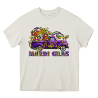 Cream mardi gras skull truck Heavy Core Tee - FaDigitalArtStudio
