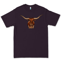 Plum texas longhorn illustration Premium Tee - CowhideDigitalArt
