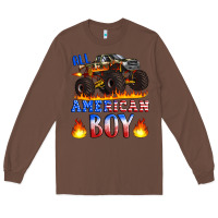 Chestnut all american boy monster truck Long Sleeve Tee - Artiststas