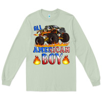 Matcha all american boy monster truck Long Sleeve Tee - Artiststas
