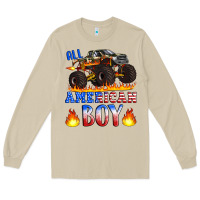 Mushroom all american boy monster truck Long Sleeve Tee - Artiststas