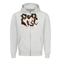 Dove Grey cowhide Zipper Hoodie - RanaPortraitStore
