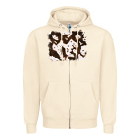 Sandshell cowhide Zipper Hoodie - RanaPortraitStore