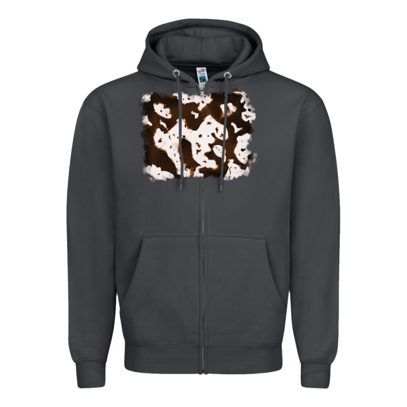 Cowhide Zipper Hoodie by RanaPortraitStore | Teevron