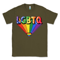 Army Green lgbtq pride Classic Tee - FaDigitalArtStudio