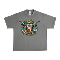 Tornado texas longhorn sunflower background Urban Heavy Tee - RanaPortraitStore