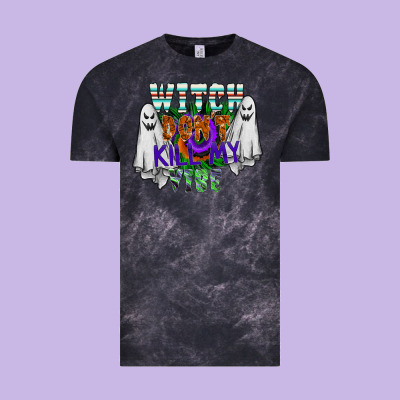 Witch Dont Kill My Vibe Vintage Tee Designed By Sublimationcraftshop