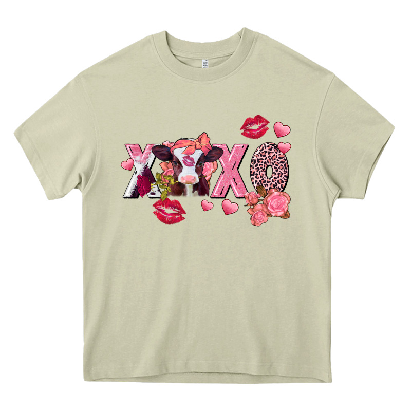 Xoxo Baby Cow Valentine's Day Heavy Core Tee by FaDigitalArtStudio | Teevron