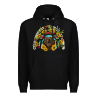 Black bear rainbow Premium Hoodie - BarkalooDesign