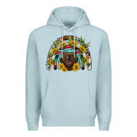 Blue Mist bear rainbow Premium Hoodie - BarkalooDesign