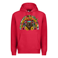 Cardinal bear rainbow Premium Hoodie - BarkalooDesign