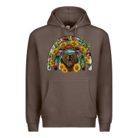 Coffee bear rainbow Premium Hoodie - BarkalooDesign