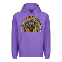 Purple bear rainbow Premium Hoodie - BarkalooDesign