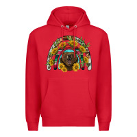 Red bear rainbow Premium Hoodie - BarkalooDesign