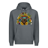 Rock bear rainbow Premium Hoodie - BarkalooDesign