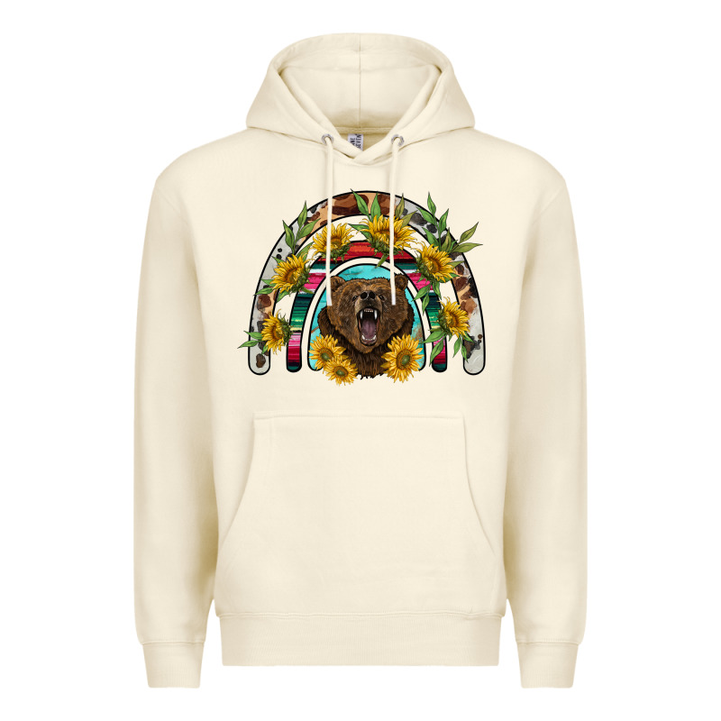 Bear Rainbow Premium Hoodie by BarkalooDesign | Teevron