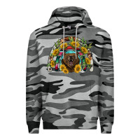 Slate Camo bear rainbow Premium Hoodie - BarkalooDesign