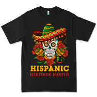Black sombrero skull heritage Premium Tee - BundleAndBundleShop