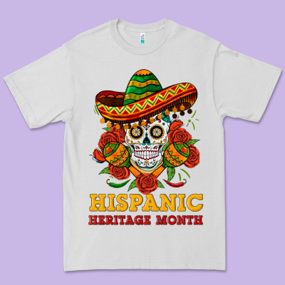 Sombrero Skull Heritage Premium Tee Designed By Bundleandbundleshop