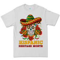 Dove Grey sombrero skull heritage Premium Tee - BundleAndBundleShop