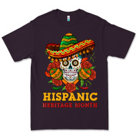 Plum sombrero skull heritage Premium Tee - BundleAndBundleShop