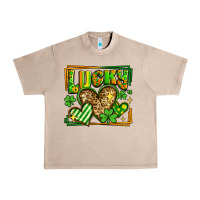 French Oak lucky st patricks day hearts Urban Heavy Tee - LillyAllenDesigns