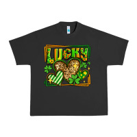 Pigment Black lucky st patricks day hearts Urban Heavy Tee - LillyAllenDesigns