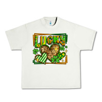 Pistachio lucky st patricks day hearts Urban Heavy Tee - LillyAllenDesigns