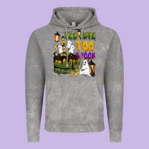 Too Cute Too Spook Vintage Hoodie Designed By Barkaloodesign