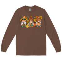 Chestnut fall gnomes pumpkin sunflowers Long Sleeve Tee - Artiststas