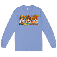 Colony Blue fall gnomes pumpkin sunflowers Long Sleeve Tee - Artiststas