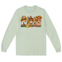 Matcha fall gnomes pumpkin sunflowers Long Sleeve Tee - Artiststas