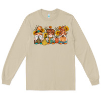 Mushroom fall gnomes pumpkin sunflowers Long Sleeve Tee - Artiststas